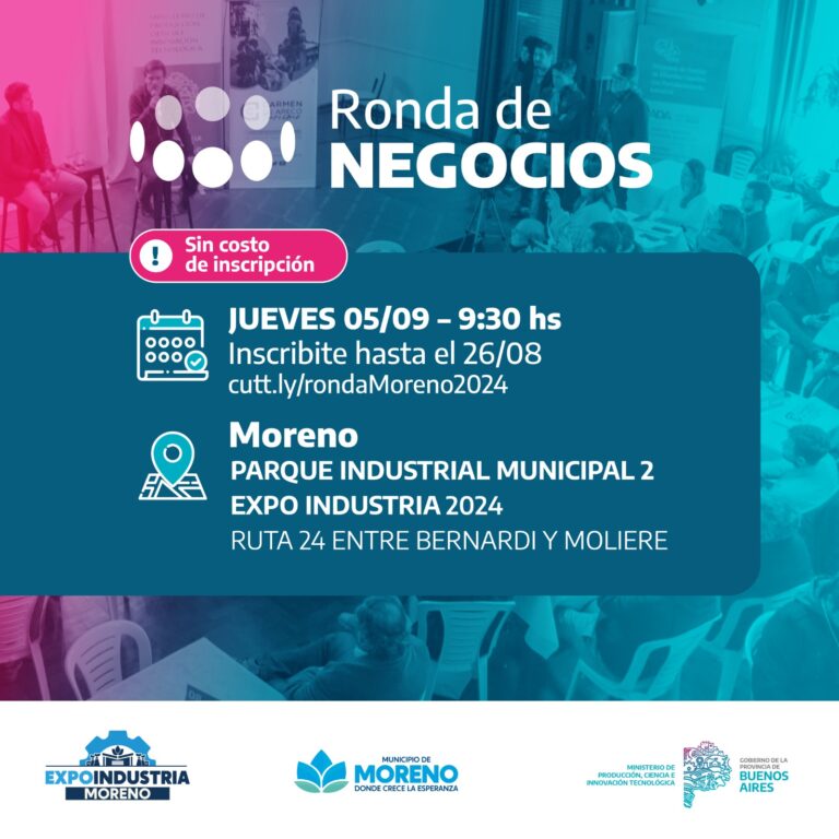 Convocatoria Ronda de Negocios Moreno 2024 // Conexión Parques