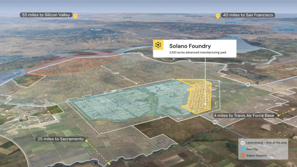 California Forever presenta Solano Foundry: un nuevo hogar para la tecnología de vanguardia // Conexión Parques